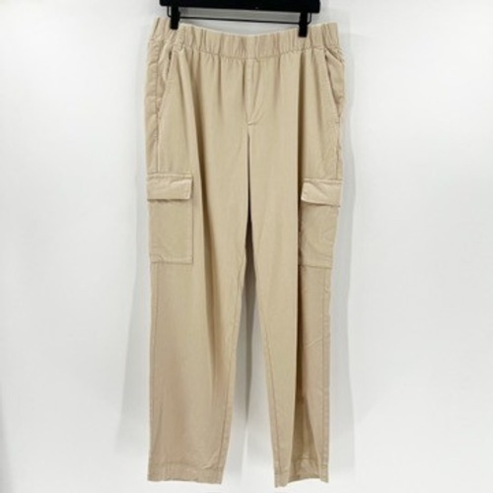 GAP Beige Cargo Linen-Blend Pants - Picture 2 of 5